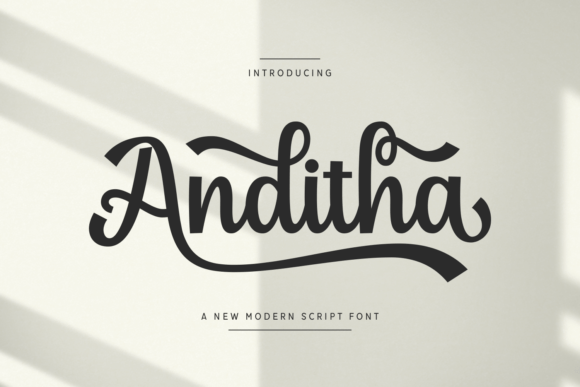 Anditha: The Elegant Script Font for Crafters & Sellers