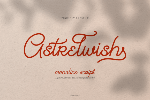 Astrelwish: A Stylish Script Font for the Digital Designer