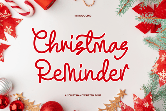 Christmas Reminder: A Handwritten Script Font for Editorial Warmth