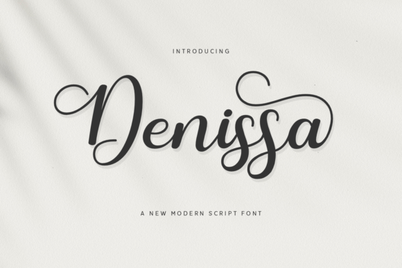 Denissa: A Playful Swash Script Font for Editorial Design
