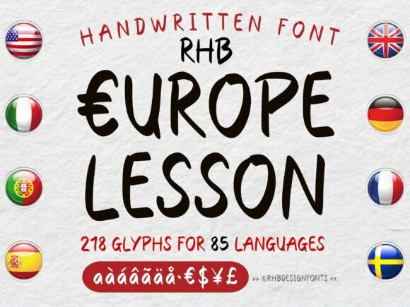 Europe Lesson: A Playful Script Font for Modern Campaigns