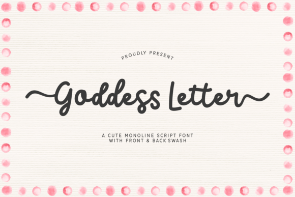 Goddess Letter Font: A Bold Script for Handmade Products