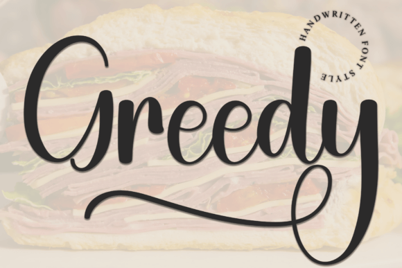 Greedy Font: A Script Typeface for Stunning Web Design