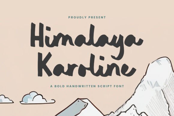 Himalaya Karoline: A Bold Script Typeface for Editorial Design