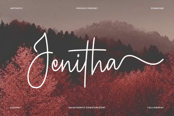 Jenitha: A Script Font for Elegant Digital Campaigns