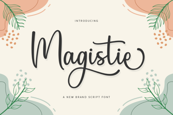 Magistie: A Graceful Script Font for Thoughtful Editorial Design