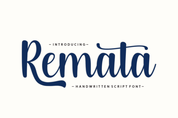 Remata: A Handwritten Script Font for Makers and Creators