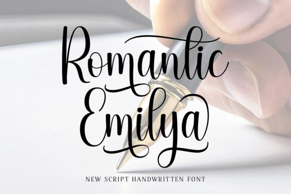 Romantic Emilya: A Flowing Script Font for Makers and Digital Designers