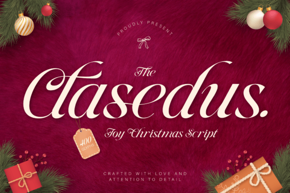 The Clasedus Script Font Brings Holiday Warmth to Your Designs