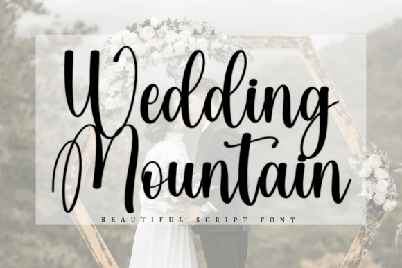 Wedding Mountain: Elegant Script Font for Digital Branding