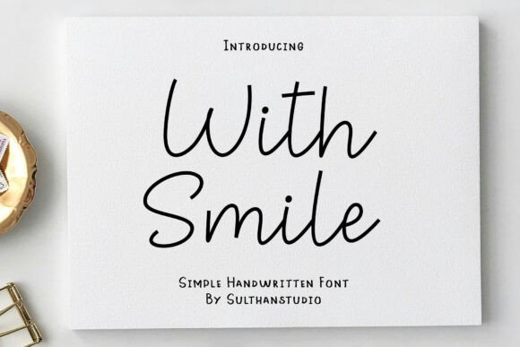 With Smile: A Joyful Script Font for Branding Projects